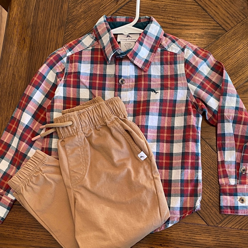 Tommy Bahama Boys Shirt & Pants Set